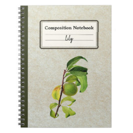 熟していない桃の組パーソナライズされた成 ノートブック