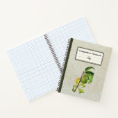 熟していない桃の組パーソナライズされた成 ノートブック (内部)