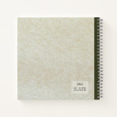 熟していない桃の組パーソナライズされた成 ノートブック (裏面)