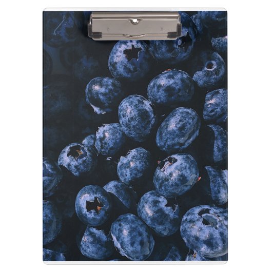 熟オーガニックしたブルーベリーの束 クリップボード (正面)