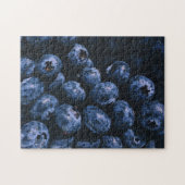 熟オーガニックしたブルーベリーの束 ジグソーパズル (横)