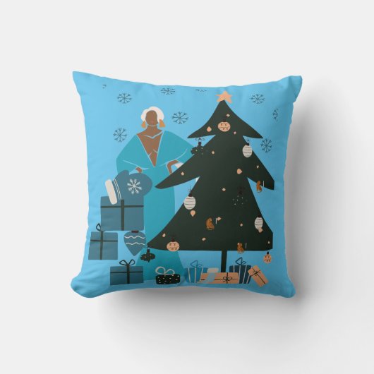 熟女のクリスマス クッション (正面)