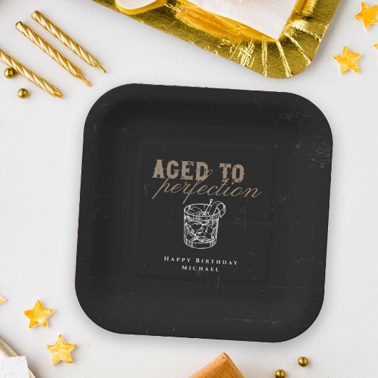 熟年ウィスキー誕生日パーティー ペーパープレート