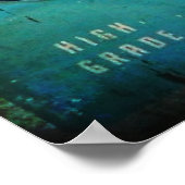 熟成おいしいフレッシュ醸造コーヒーアンティークレプリカ ポスター (角)