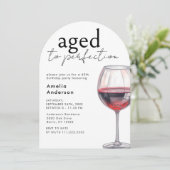 熟成から完全熟成ワイン40th誕生日パーティーアーチ 招待状 (スタンド正面)