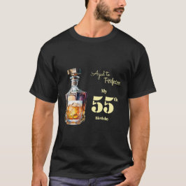 熟成された逸品 男性の55歳のウイスキーの誕生日 Tシャツ