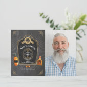 熟成したウイスキー誕生日50番目のチョーク 招待状 (スタンド正面)