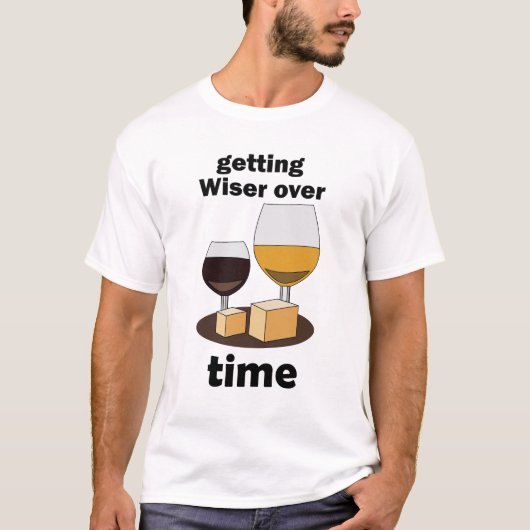 熟成した完璧さ 時を重ねて賢くなる Tシャツ (正面)