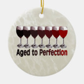 熟成した赤ワイン セラミックオーナメント (正面)