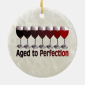 熟成した赤ワイン セラミックオーナメント (裏面)