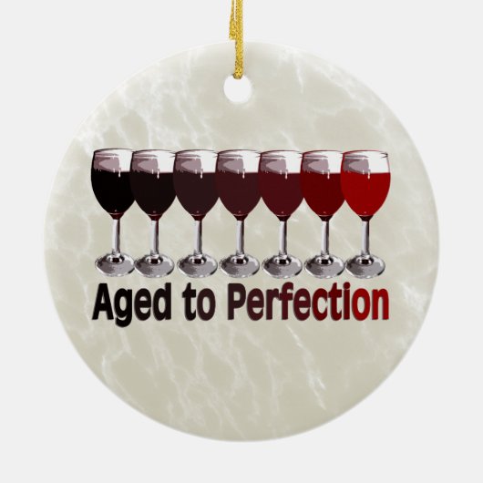 熟成した赤ワイン セラミックオーナメント (裏面)