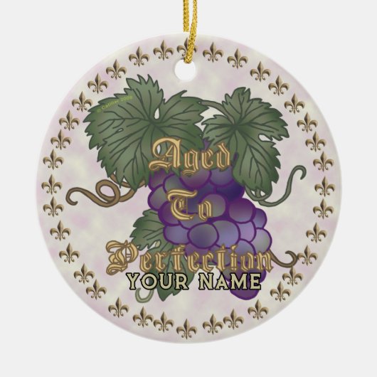 熟成ぶどう セラミックオーナメント (正面)
