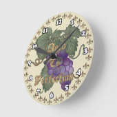 熟成ぶどう ラウンド壁時計 (傾斜)