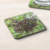 熟成エルダーベリーコルクコースター コースター (左側)