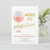 熟成バラワインサプライズ誕生日 招待状 (スタンド正面)