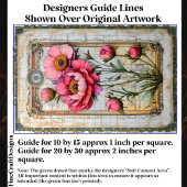 熟成パーチメントDA1Lデコパージュの緑豊かなピンクの牡丹 薄葉紙