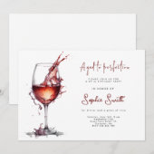 熟成ワインの誕生日パーティー 招待状 (正面/裏面)