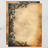 熟成ヴィンテージ紙装飾品縁ど (正面/裏面)