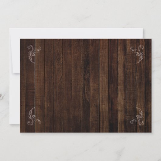 熟成完成誕生日メンスフォトウッド 招待状 (裏面)