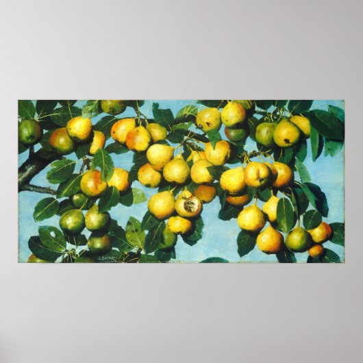 熟成梨 – ジョセフ・デッカーファインアートポスター ポスター (正面)