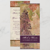 熟成葡萄畑のウェディング招待状 招待状 (正面/裏面)