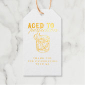 熟成金ゴールドヴィンテージウイスキー誕生日 ギフトタグ (正面)