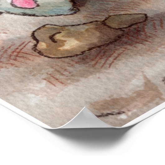 熟睡する ポスター (角)