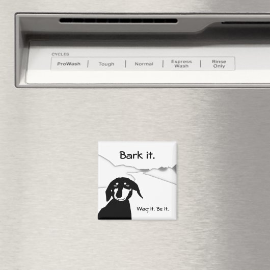 熟知ソーセージ知恵 – それを樹皮。気を付けて。そうしよう。 マグネット (インサイチュ (食洗機))