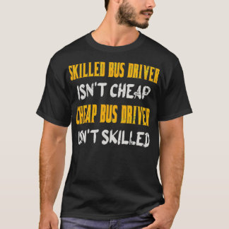 熟練バスドライバIsnx27t格安バスドライバ Tシャツ