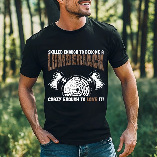 熟練ランバージャックデザイン Tシャツ