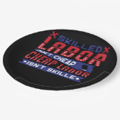 熟練労働は安くない熟練労働は熟練した階級ではない ペーパープレート (アングル)