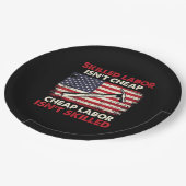 熟練労働者が安くない – 労働日熟練労働者 ペーパープレート (アングル)