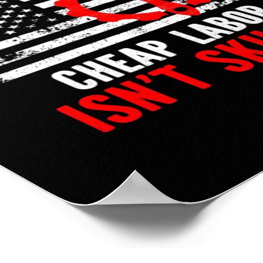 熟練労働者は安くないクラシックミーム ポスター (角)