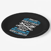 熟練労働者は安くない – 整備士機械工Mec ペーパープレート (アングル)