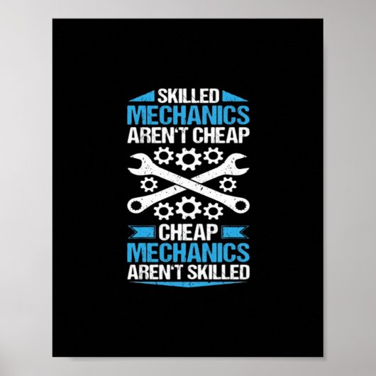 熟練労働者は安くない – 整備士機械工Mec ポスター (正面)