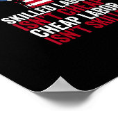 熟練労働者は安価な労働日ではない ポスター (角)