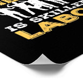 熟練労働者クラシック日の – 熟練労働者はChではない ポスター (角)