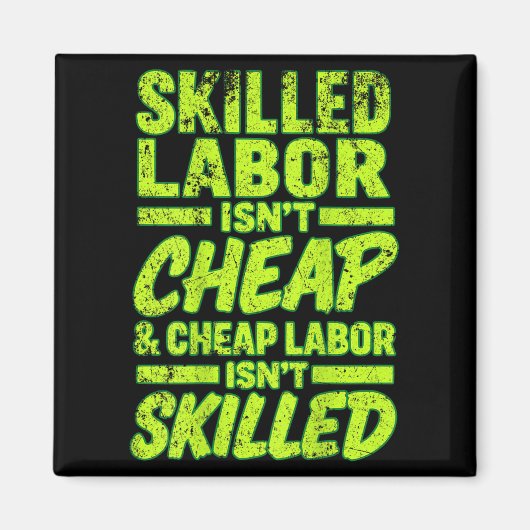 熟練労働者Isn'T格安と格安Isn& マグネット (正面)