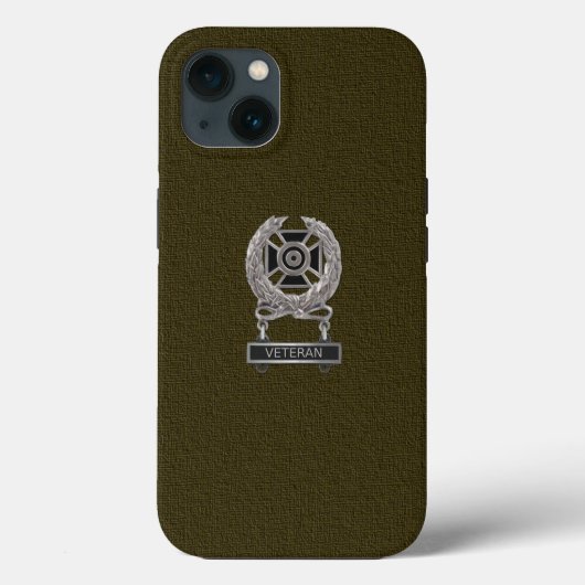 熟練退役軍人バッジメダル Case-Mate iPhoneケース (裏面)