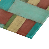 熟考した数々の沿岸色絵画の カッティングボード (角)