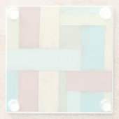 熟考した数々の沿岸色絵画の ガラスコースター (裏面)