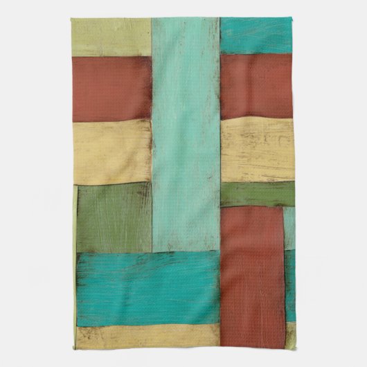 熟考した数々の沿岸色絵画の キッチンタオル (縦)