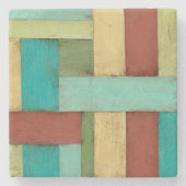 熟考した数々の沿岸色絵画の ストーンコースター (正面)