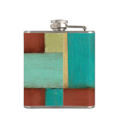 熟考した数々の沿岸色絵画の フラスク (裏面)