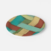 熟考した数々の沿岸色絵画の ペーパープレート (アングル)