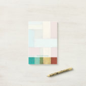 熟考した数々の沿岸色絵画の ポストイット (デスク上)