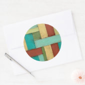 熟考した数々の沿岸色絵画の ラウンドシール (封筒)