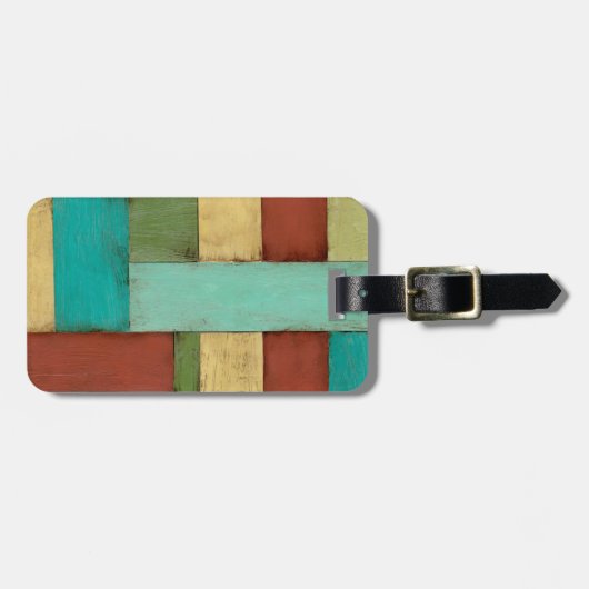 熟考した数々の沿岸色絵画の ラゲッジタグ (正面横)