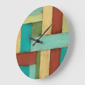 熟考した数々の沿岸色絵画の ラージ壁時計 (傾斜)