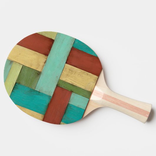 熟考した数々の沿岸色絵画の 卓球ラケット (横)